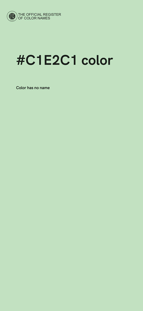 #C1E2C1 color image