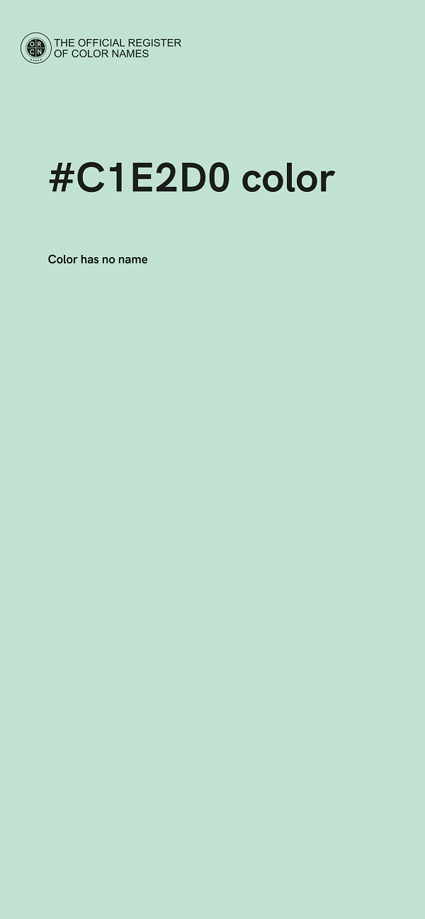 #C1E2D0 color image