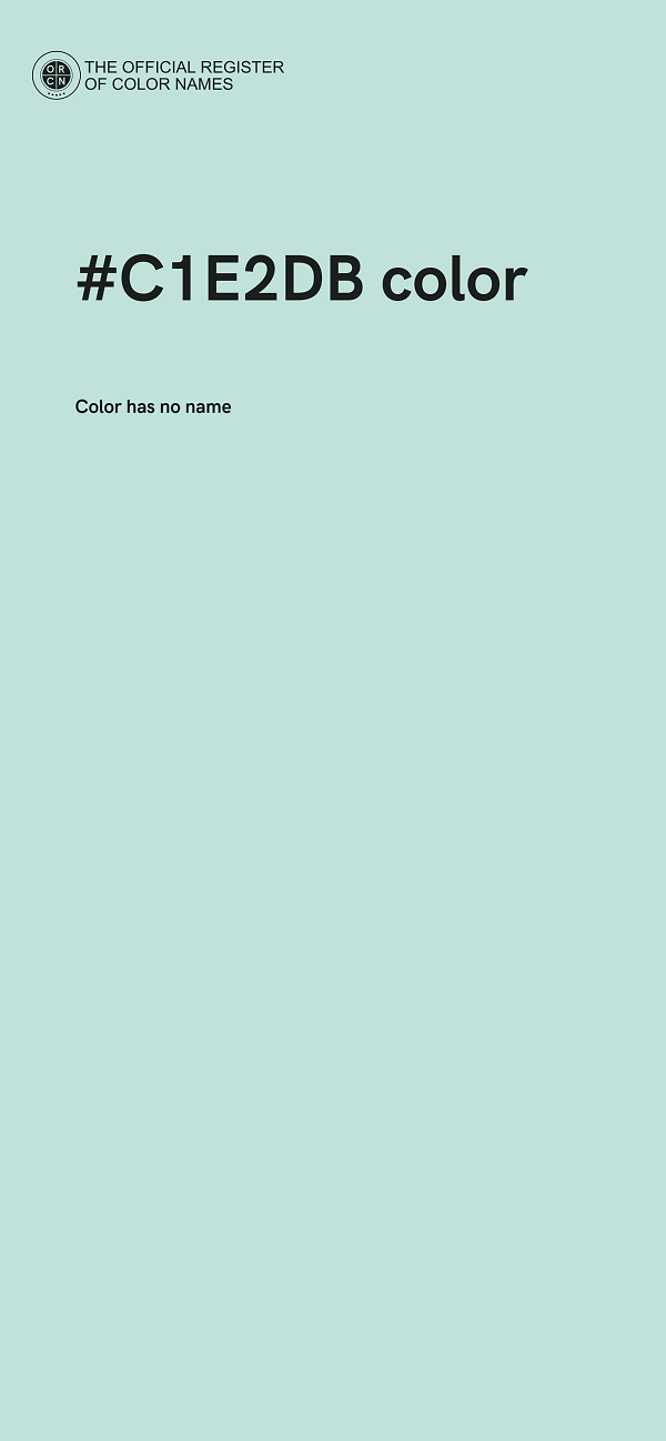 #C1E2DB color image