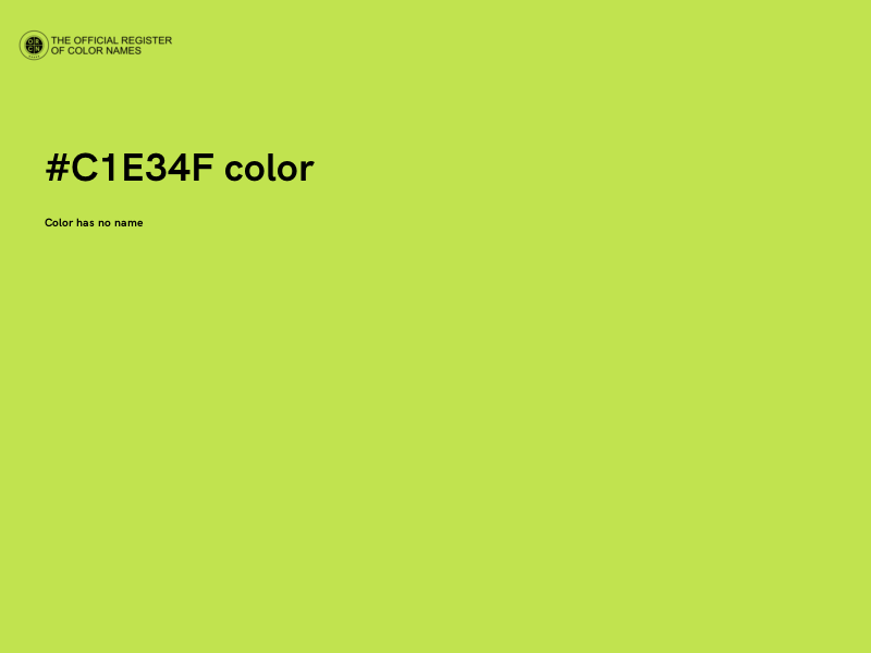 #C1E34F color image