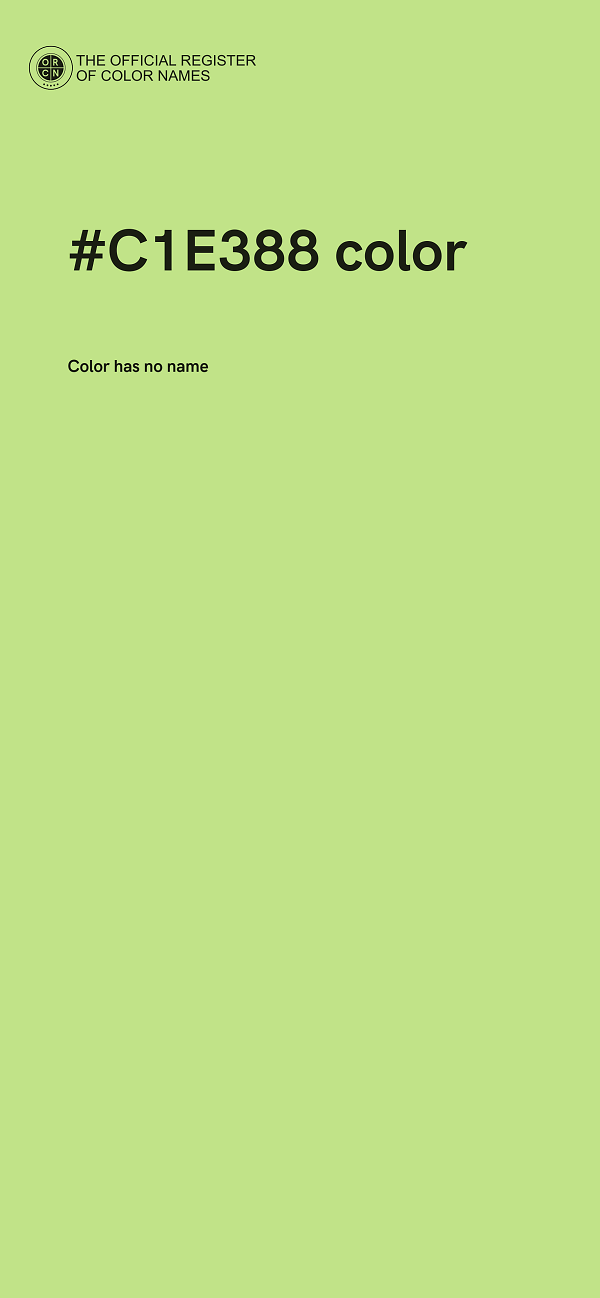 #C1E388 color image