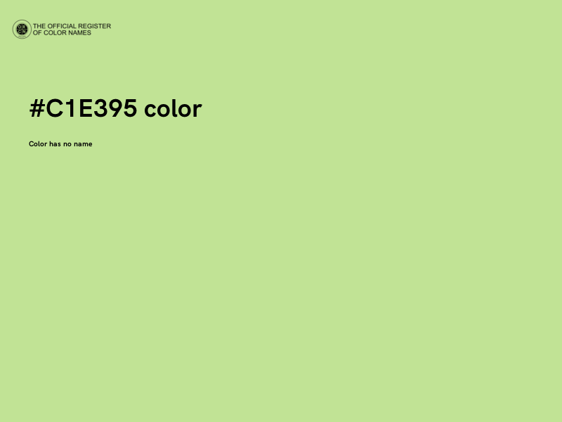 #C1E395 color image