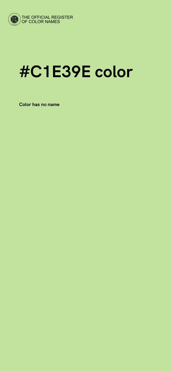 #C1E39E color image