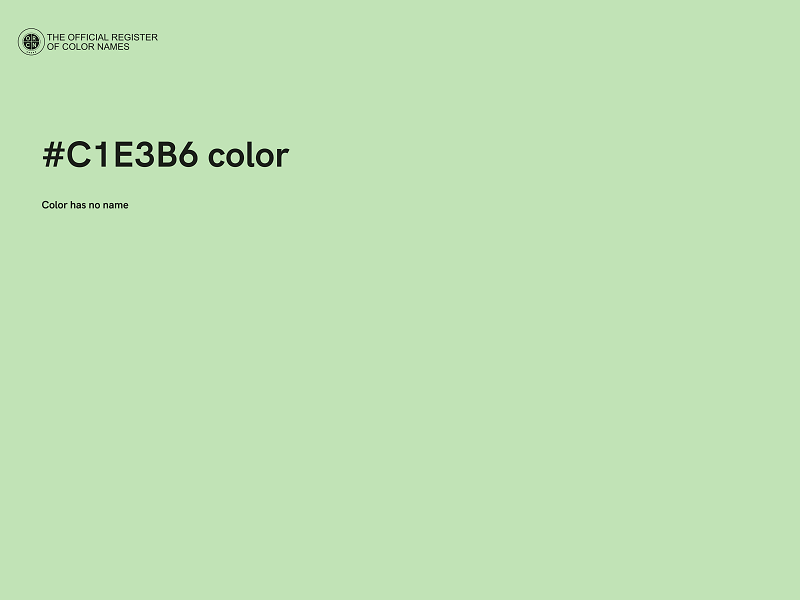 #C1E3B6 color image