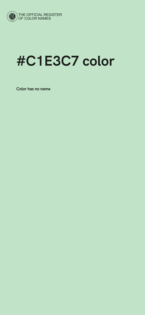 #C1E3C7 color image
