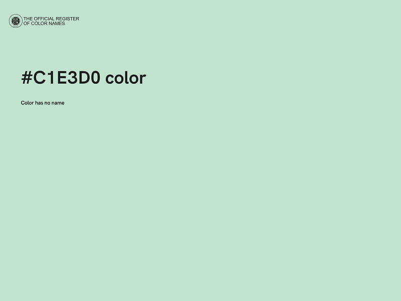 #C1E3D0 color image
