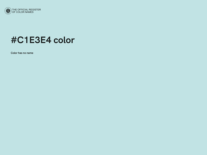 #C1E3E4 color image