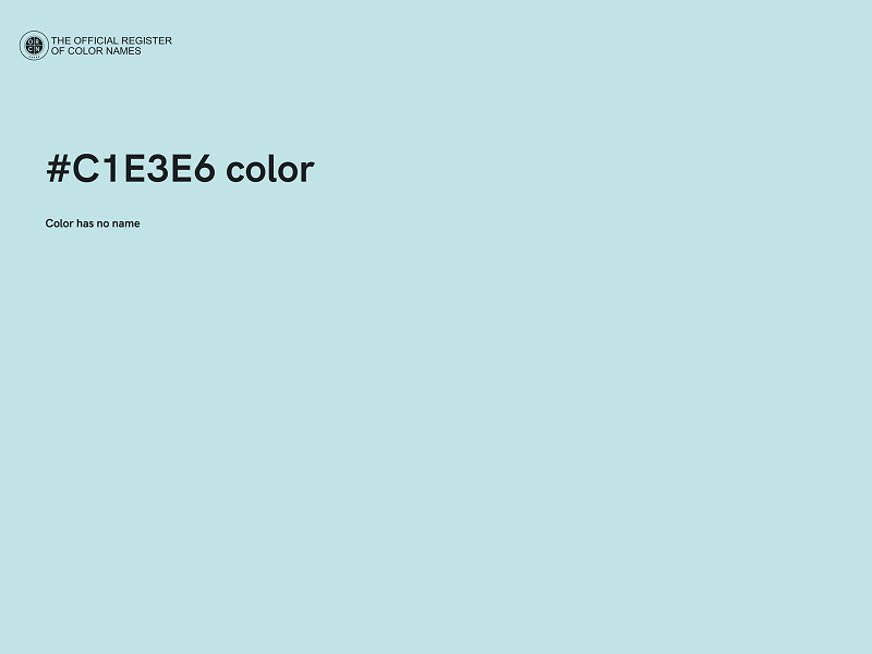 #C1E3E6 color image