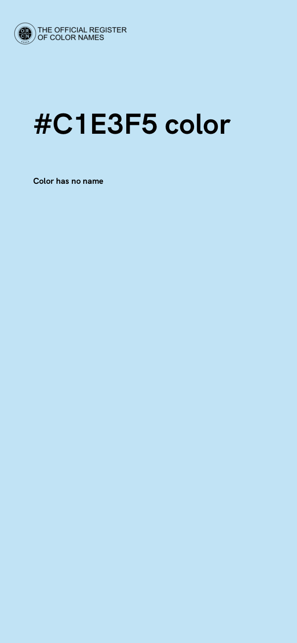#C1E3F5 color image