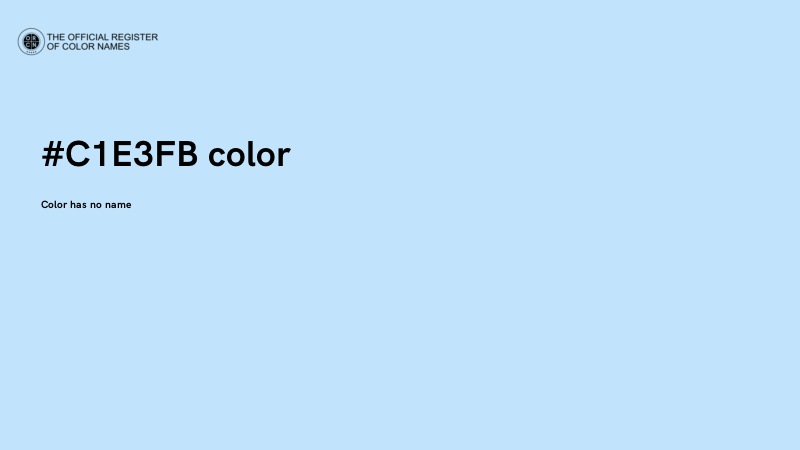 #C1E3FB color image