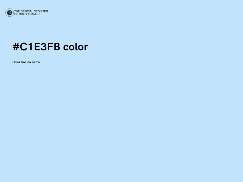 #C1E3FB color image