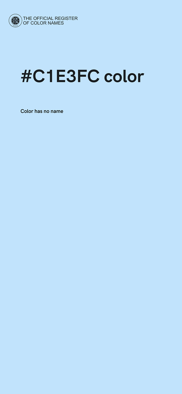 #C1E3FC color image