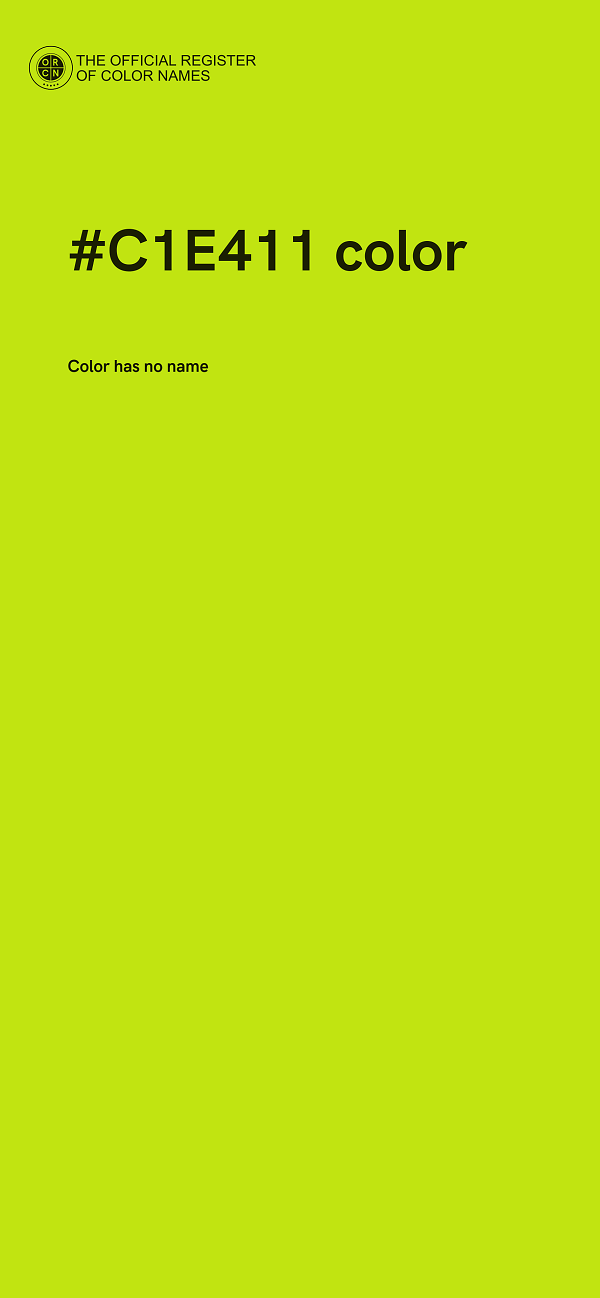 #C1E411 color image