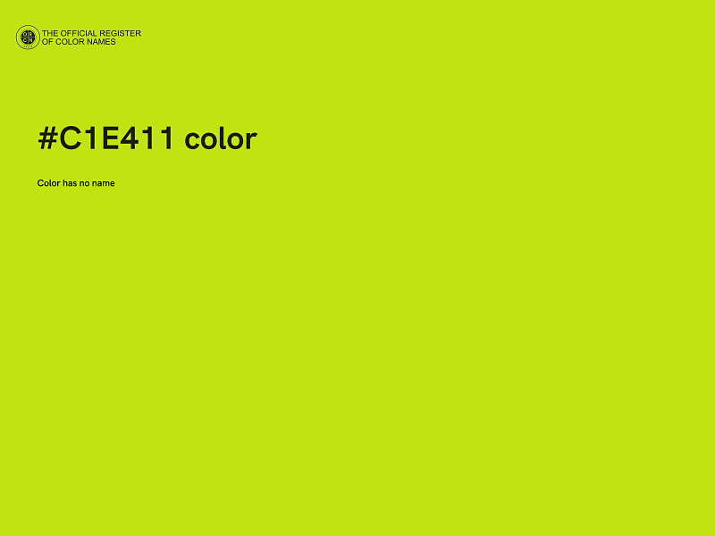 #C1E411 color image