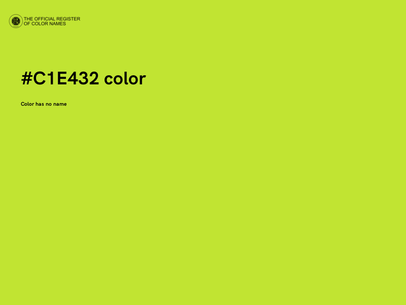 #C1E432 color image