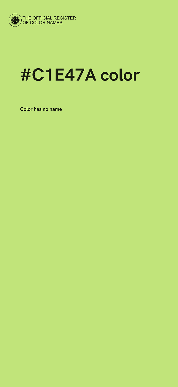 #C1E47A color image