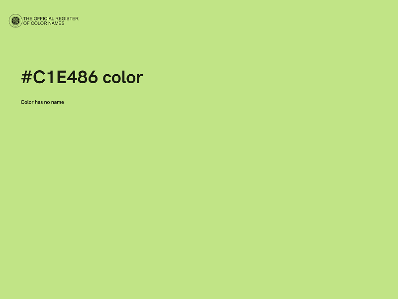 #C1E486 color image