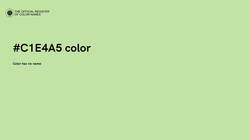 #C1E4A5 color image