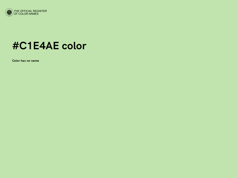 #C1E4AE color image