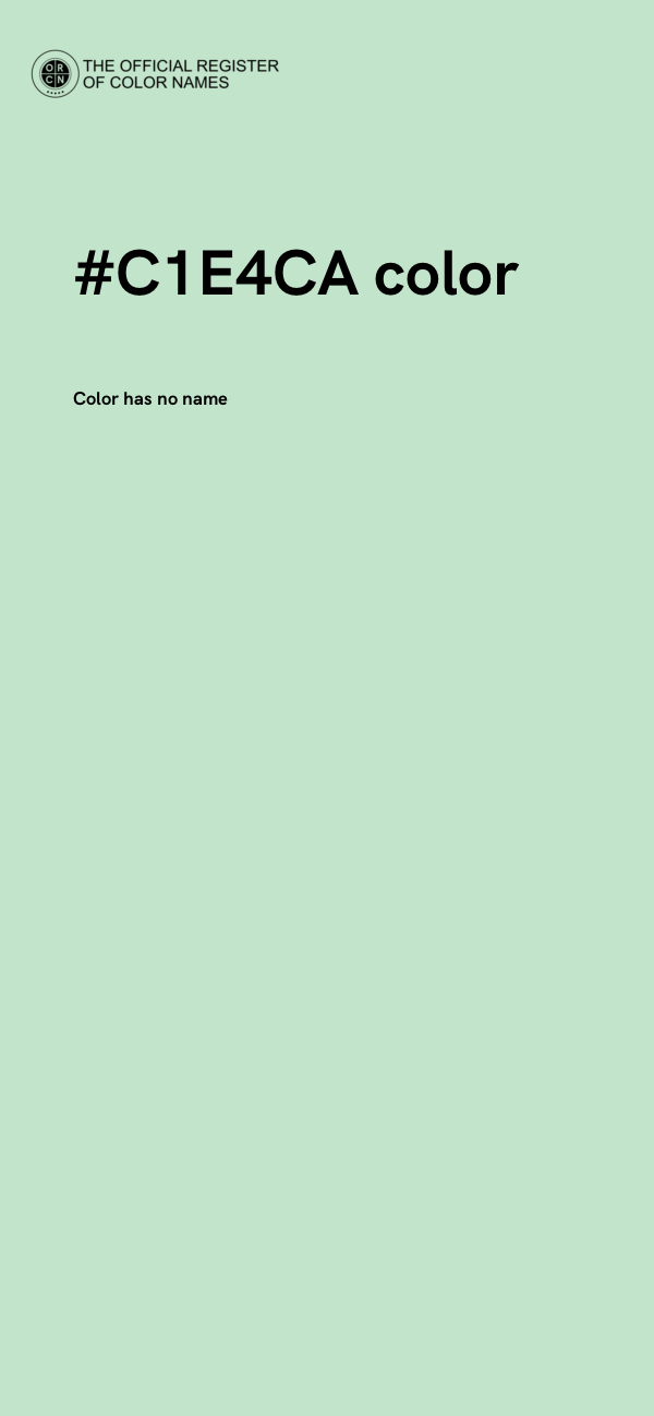#C1E4CA color image