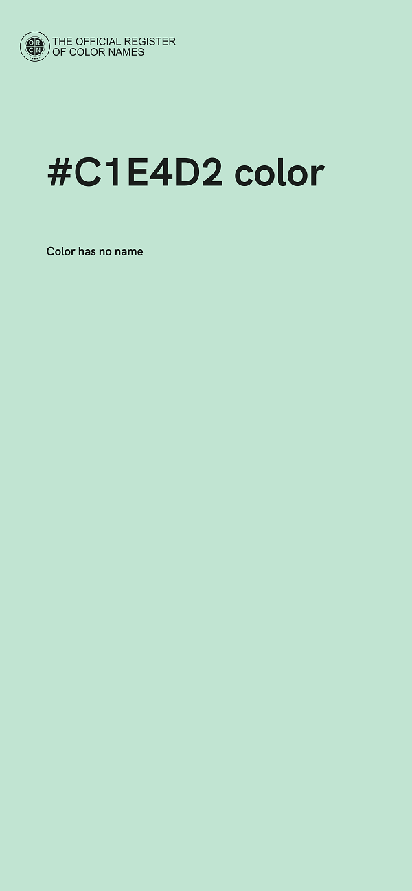 #C1E4D2 color image