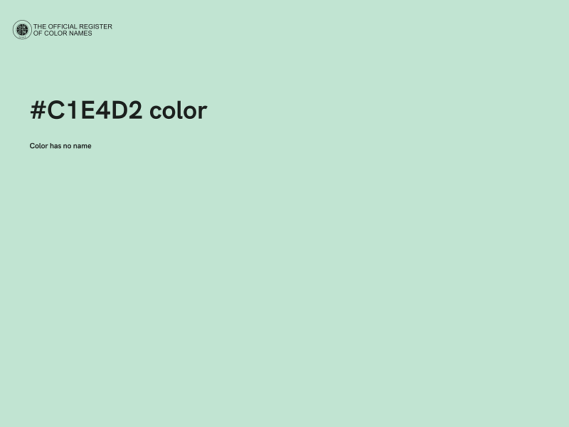 #C1E4D2 color image