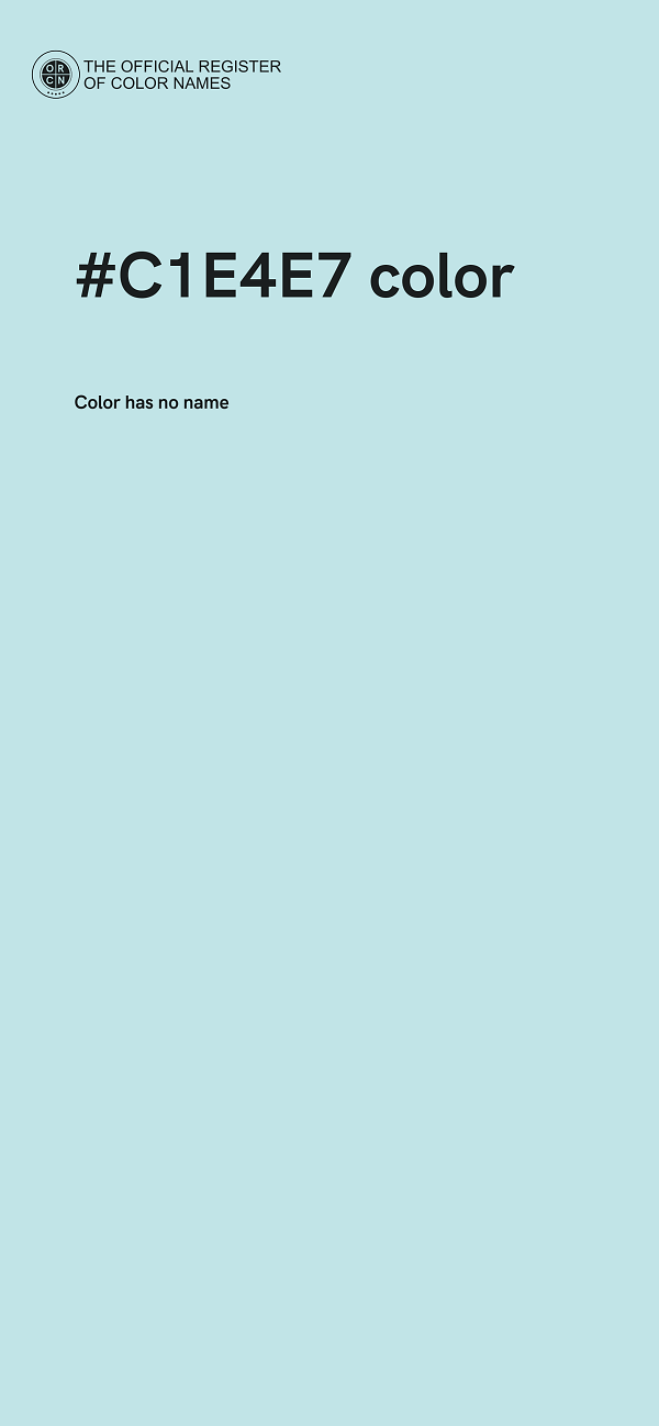 #C1E4E7 color image