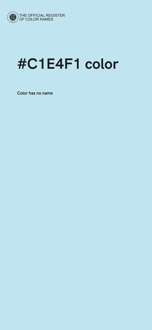 #C1E4F1 color image