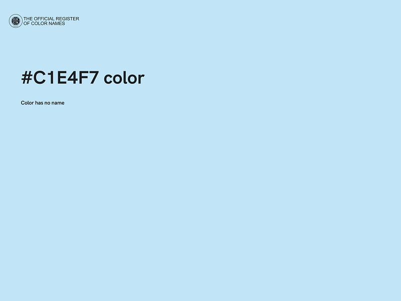 #C1E4F7 color image