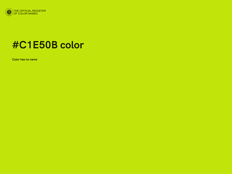 #C1E50B color image