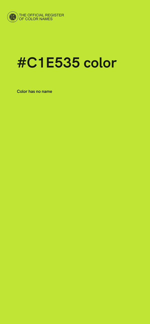 #C1E535 color image