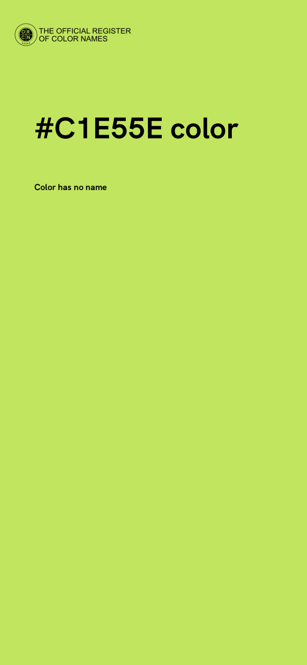 #C1E55E color image