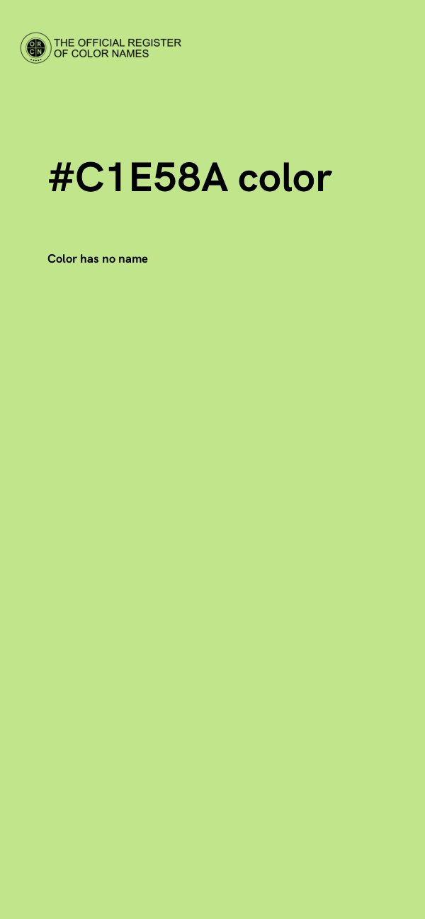 #C1E58A color image