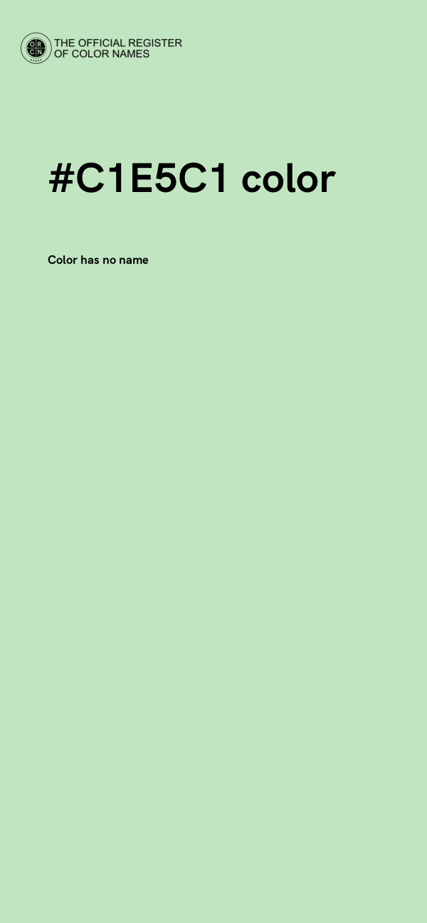 #C1E5C1 color image