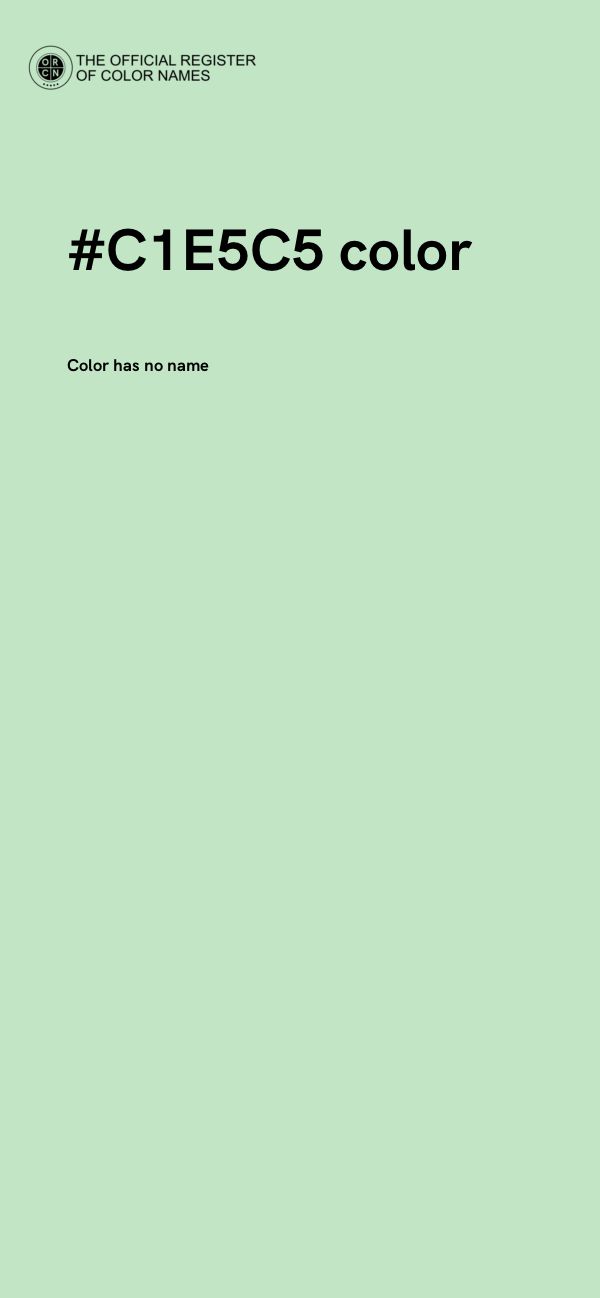 #C1E5C5 color image