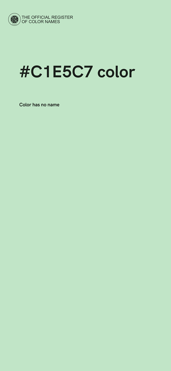 #C1E5C7 color image