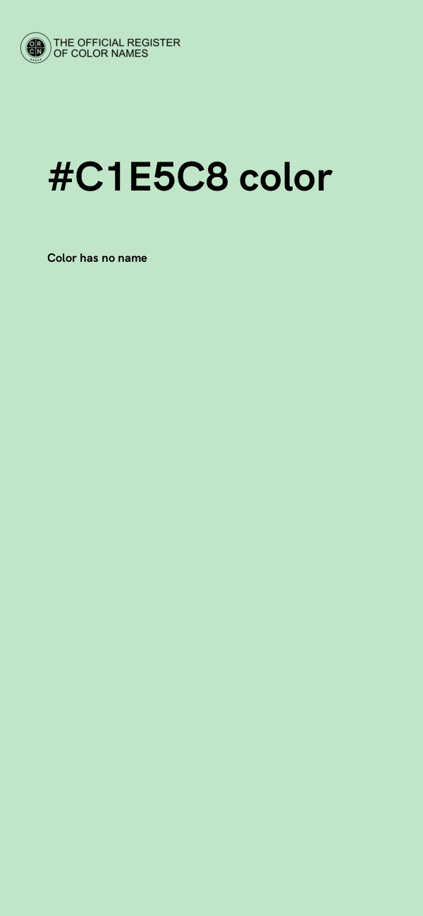 #C1E5C8 color image