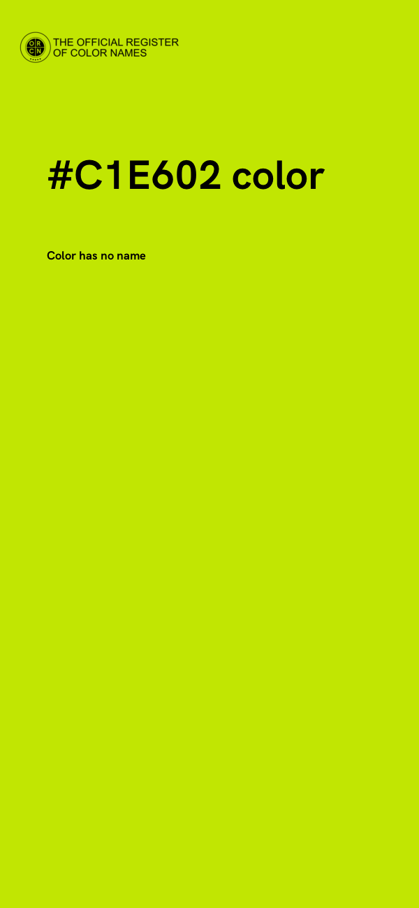 #C1E602 color image