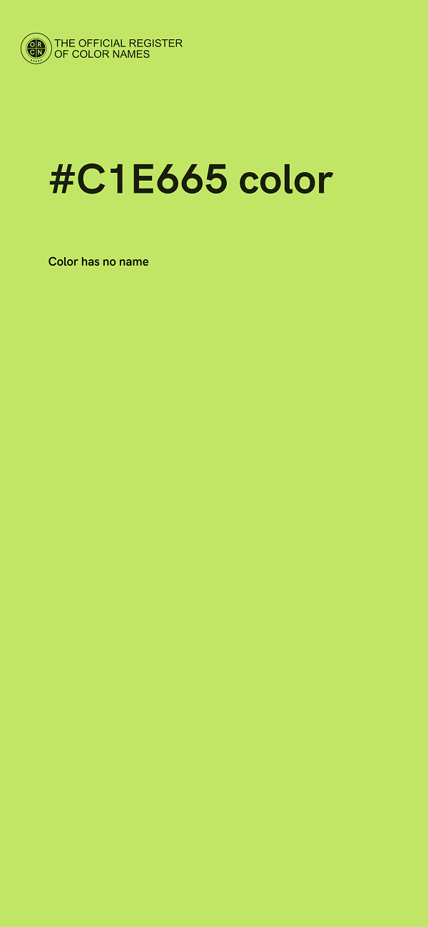 #C1E665 color image
