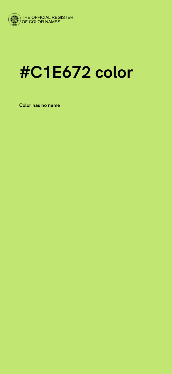 #C1E672 color image