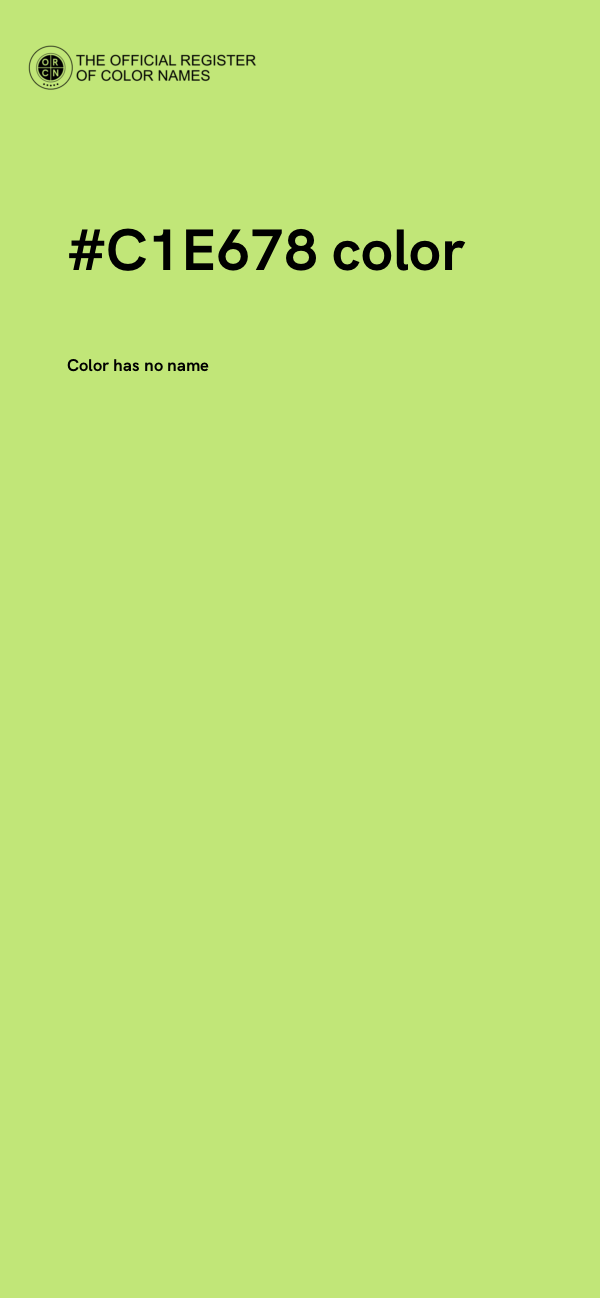 #C1E678 color image