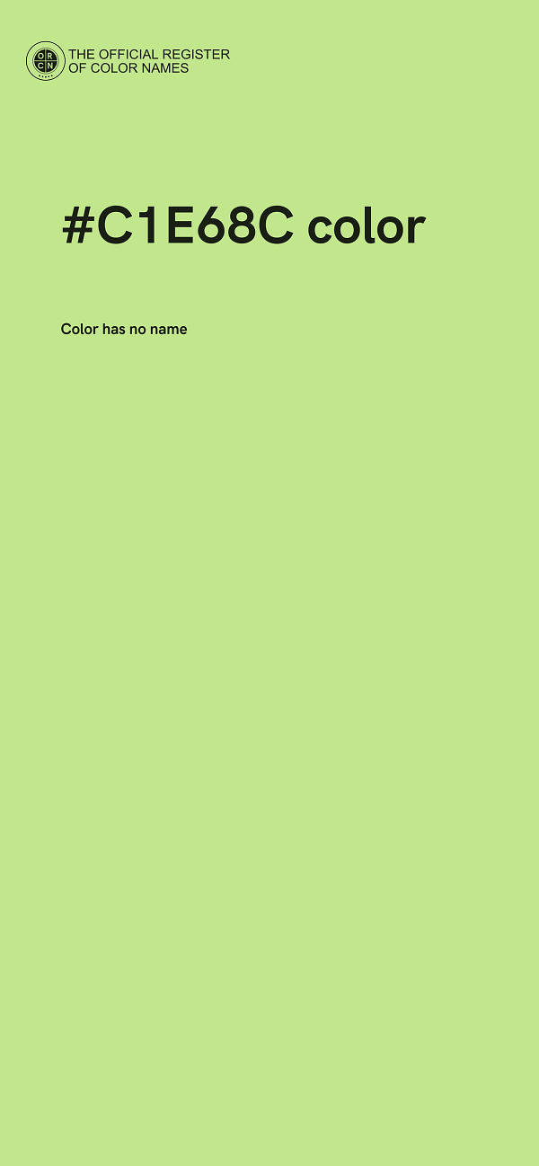 #C1E68C color image
