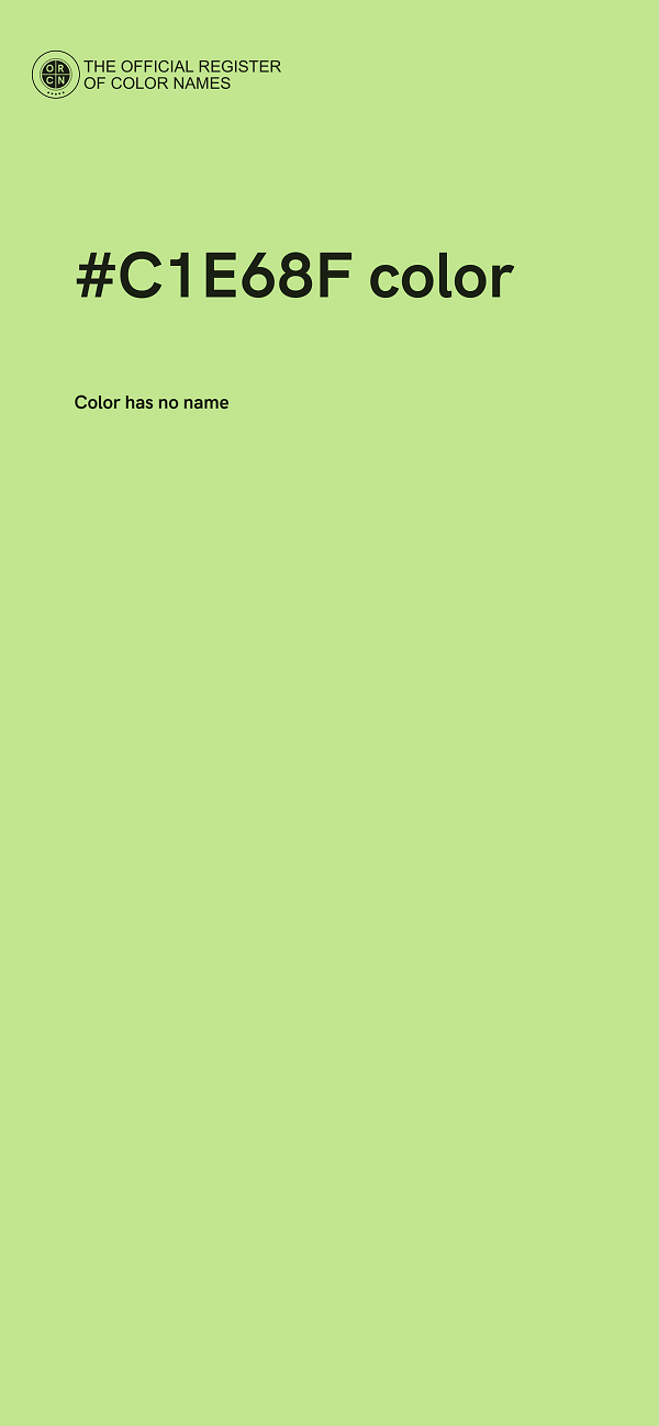 #C1E68F color image