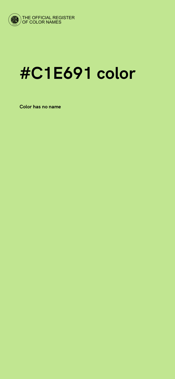 #C1E691 color image
