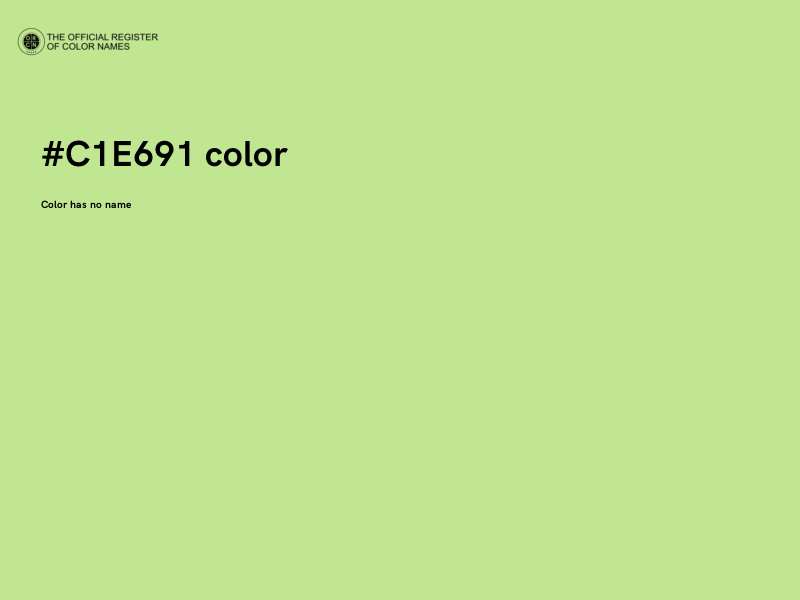 #C1E691 color image