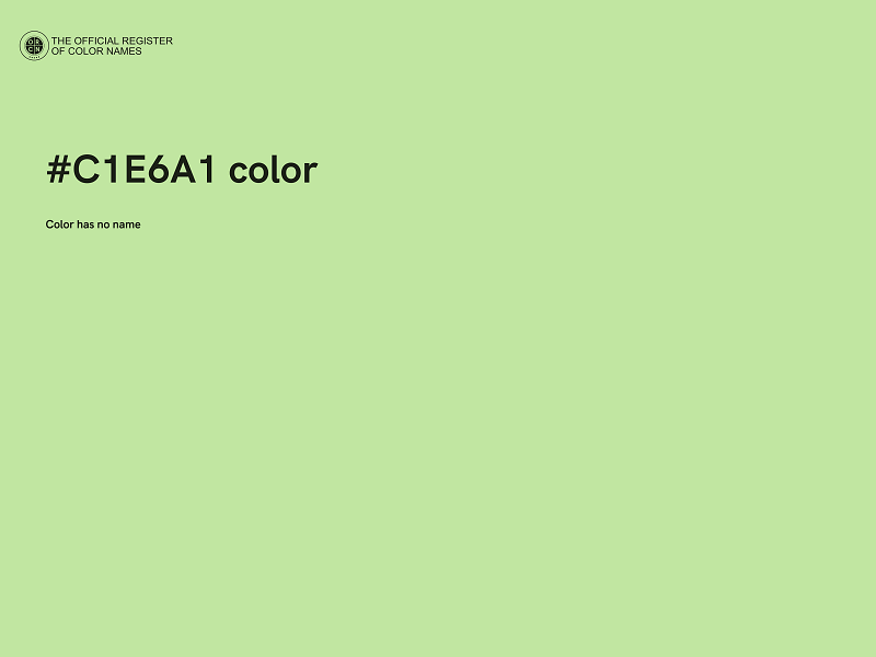 #C1E6A1 color image