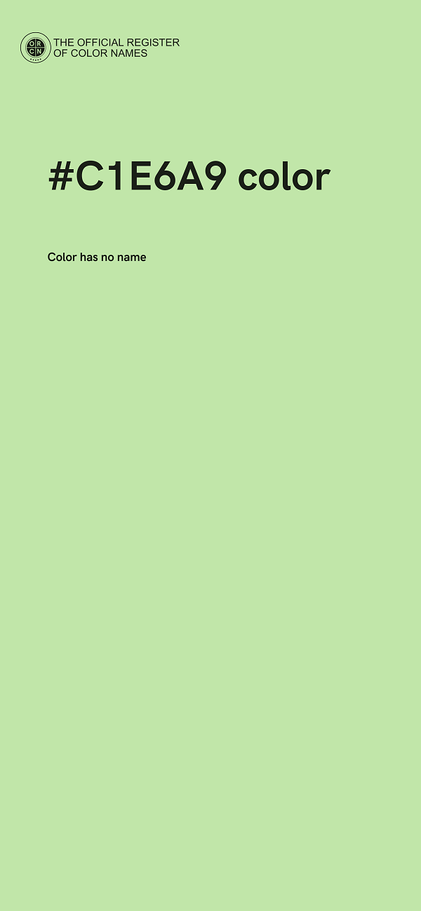#C1E6A9 color image