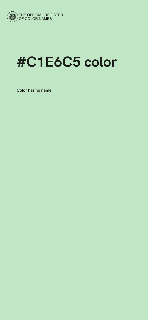 #C1E6C5 color image