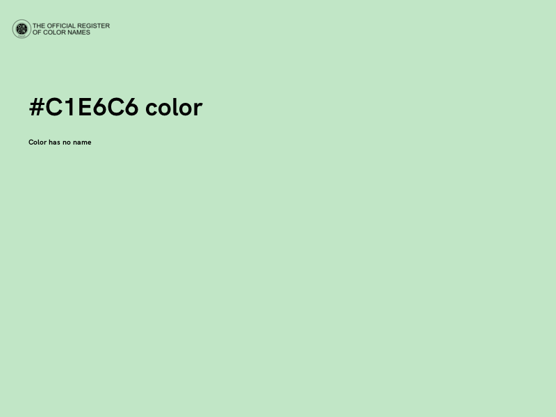 #C1E6C6 color image