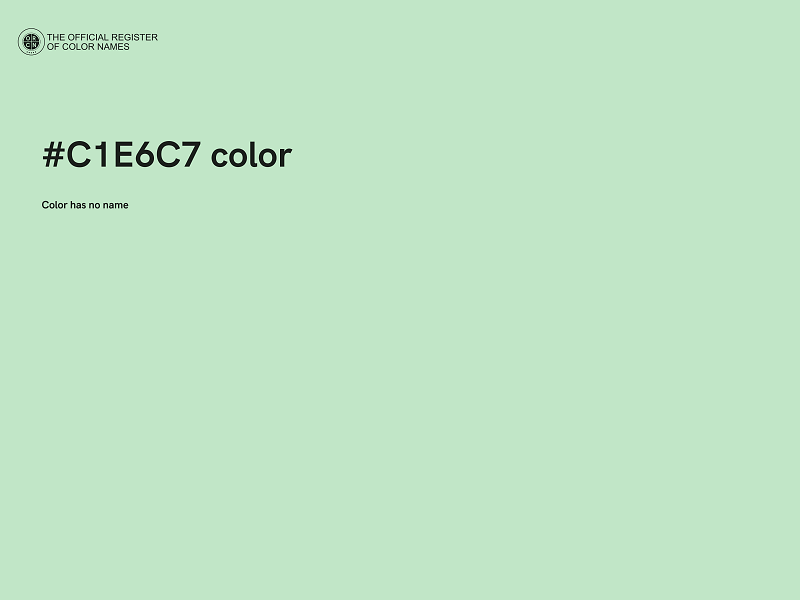 #C1E6C7 color image